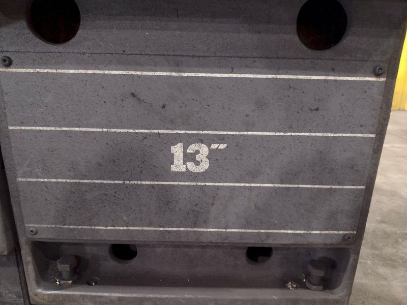 13" X 50" CLAUSING COLCHESTER MODEL #13 ENGINE LATHE 1.65" HOLE: STOCK #23357