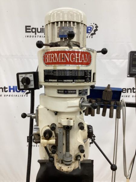 Birmingham BPS-1649 9″ x 49″ Vertical Milling Machine w/ Mitutoyo DRO & Power Feed