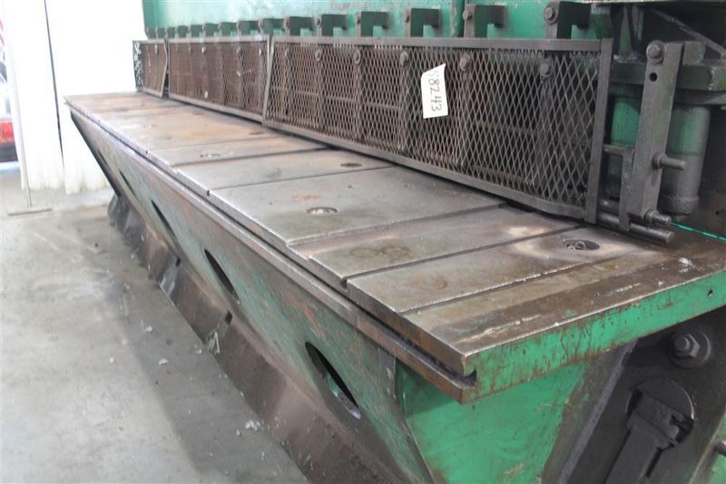 16' X 3/8' PACIFIC HYDRAULIC PLATE SQUARING SHEAR: STOCK 58243