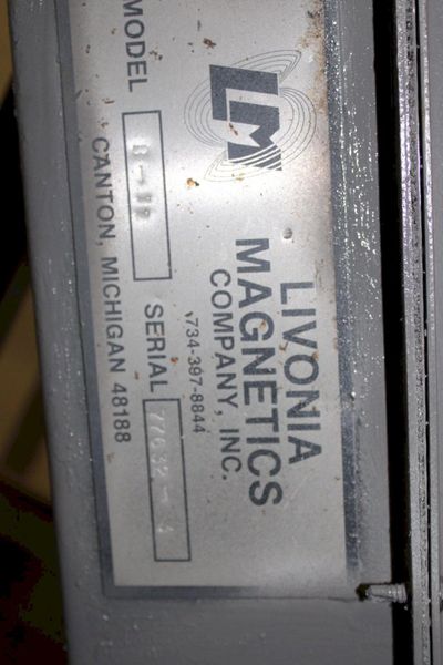 9" X 60" LIVONIA B-11 MAGNETIC INCLINE CONVEYOR