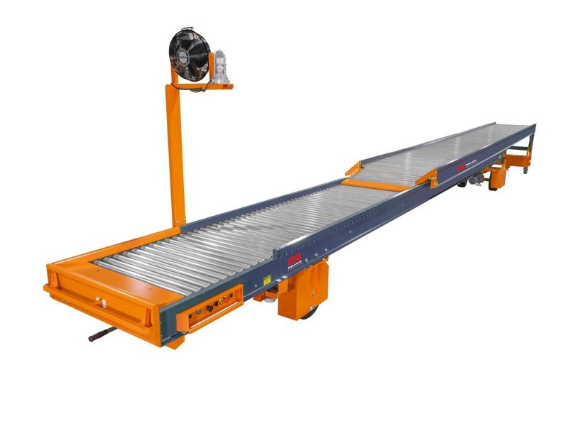 64 FT X 35" ROACH MODEL #TL2 TRUCKLOADER TWO-STAGE POWERED TELESCOPING ROLLER CONVEYOR: YOBRO #2