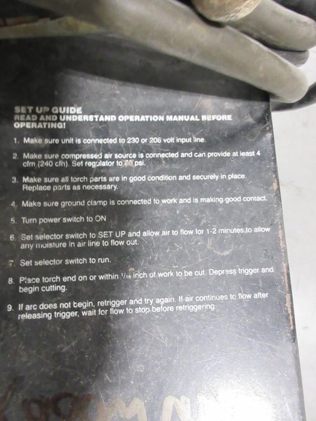 Solar No.2020, 20 Amp Portable Plasma Cutter- Auction Item