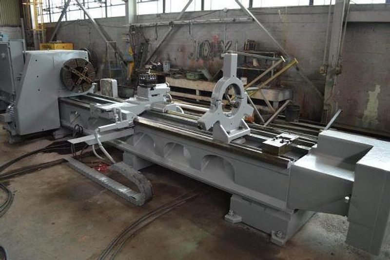 32.5" X 22'/10' LODGE & SHIPLEY HOLLOW SPINDLE DUAL BED ENGINE LATHE: STOCK #10927