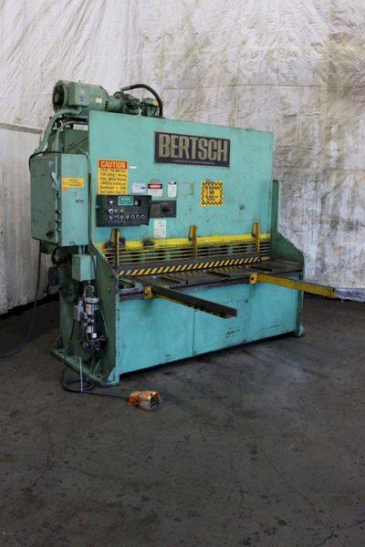 6' X 1/4" BERTSCH POWER SQUARING SHEAR: STOCK #73109