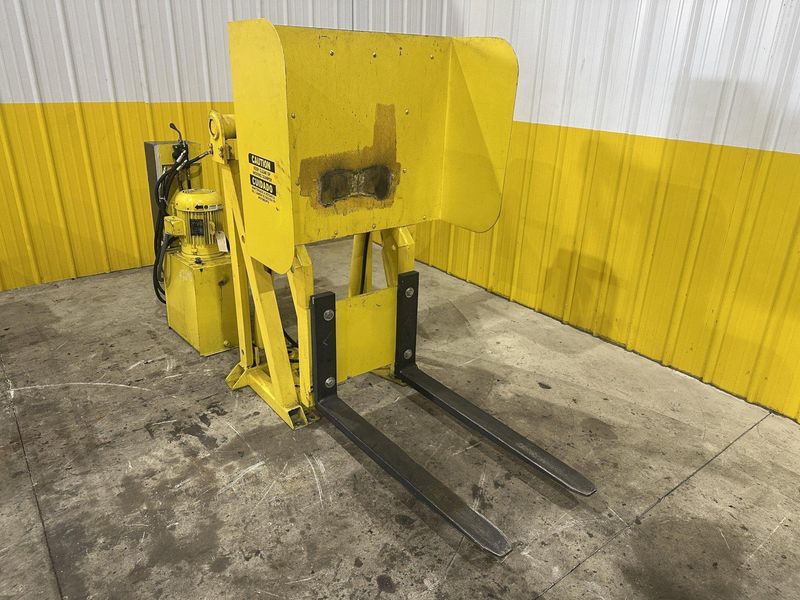 48" HYDRAULIC PALLET INVERTER / FLIPPER / UPENDER MACHINE: STOCK #22798