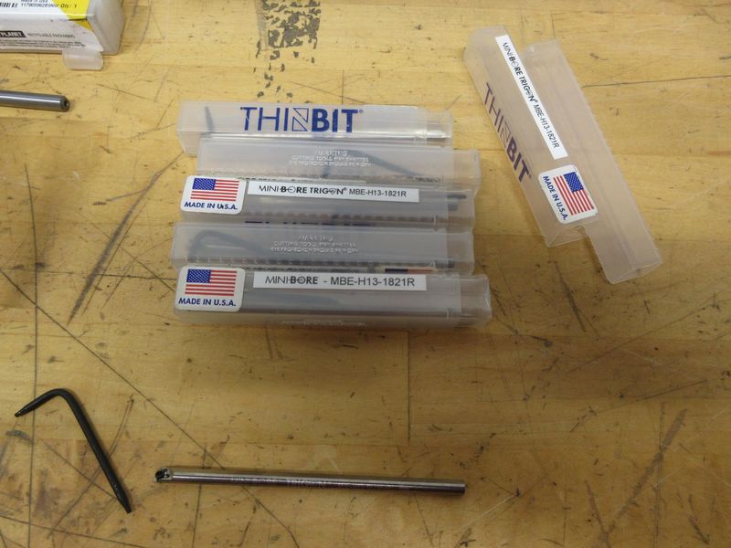 Kennametal & Sanvik & Thinbit Carbide and HSS inserted Boring Bars(19 pcs) Most New in Packages- Auction Item
