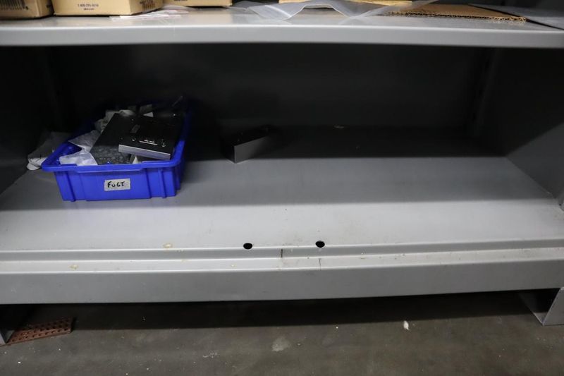 Lyon Heavy Duty steel Cabinet, 2 Doors, 4 Adjustable Shelves, Contents- Auction Item