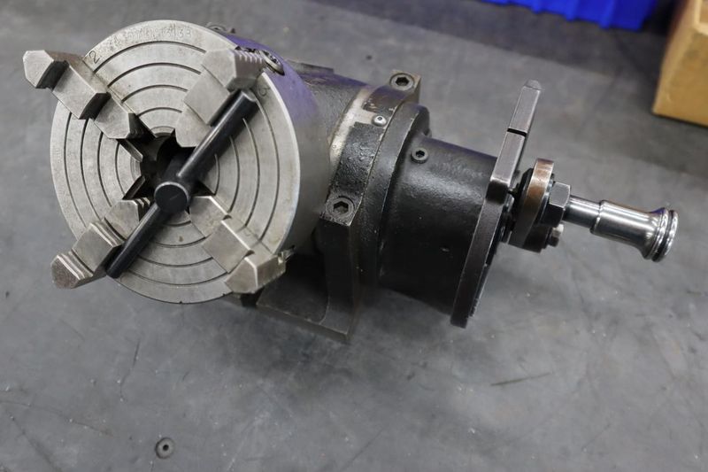 Hardinge Tilting Indexer with 5" 4-Jaw Chuck- Auction Item