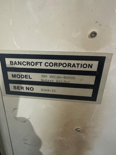 Bancroft Model WELDA-ROUND 300 Rotary Mig Welder.