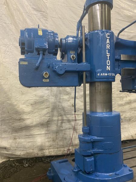 4' X 13" CARLTON RADIAL ARM DRILL: STOCK #80736