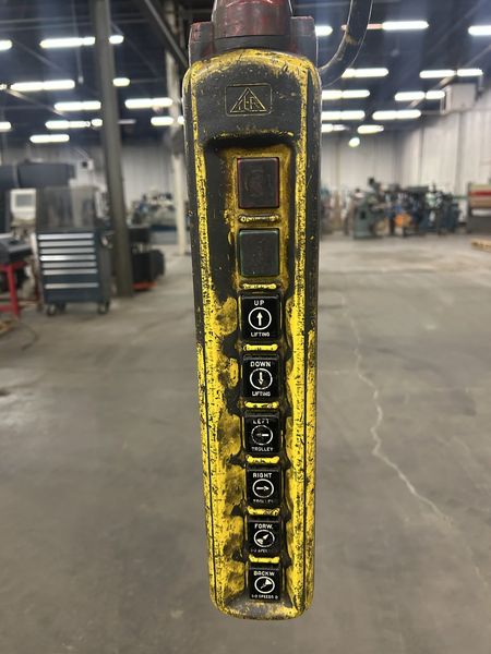 Shaw-Box 36′ x 68′ 3 Ton Top Running Single Girder Bridge Crane
