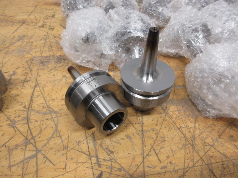 Haimer HSK32 & 63 Shrink Fit Tool Holders, (8 pc) E32.140.03 Dia 3mm x 60, (25 pc) F63.140.03 Dia 3mm x 80, **Used**- Auction Item