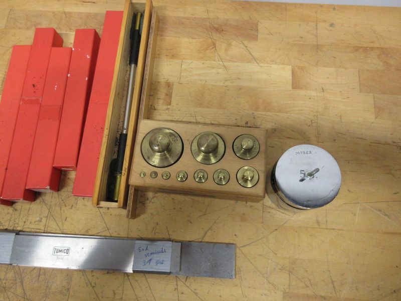 Standard & Weights Set, Micrometer Standards Assorted Lengths, Micrometers Parrells  - Auction Item