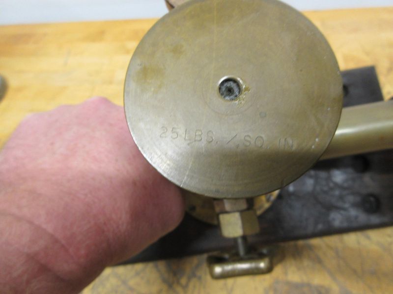 Star Brass Mf'g Co. ***Antique*** Single Range Deadweight Gage Tester with 74.5 Lbs of Brass Weight Sets in Original Wooden Boxes- Auction Item
