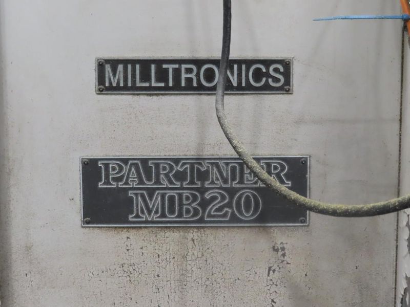 Milltronics MB20-A CNC Vertical Machining Center, Centurion 6 CNC Control, 40"x20"x24" Travels, 40 Taper- Auction Item