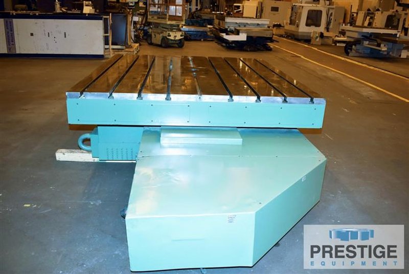 84" x 96" Giddings & Lewis Model 360C CNC Contouring B-Axis Rotary Table, 50 Ton Weight Capacity, 1992, #31396