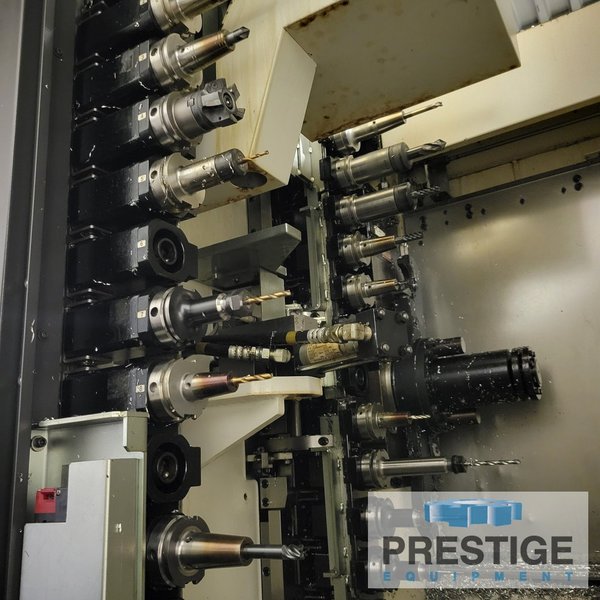 Okuma MB4000H CNC 4-Axis, X/Y-22.05, (6) Sta. APC w/ 15.7" Pallets, OSP-P300MA, 64 ATC, 15,000 RPM, Probes, 2017, #43982