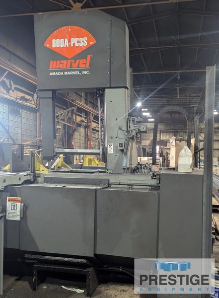 Marvel/Amada 800A-PC-3S-60, 31.25" x 37.5" Capacity, PC3 Prog. control, bar feed w/72" stroke, 2" Blade, 2020 #43993