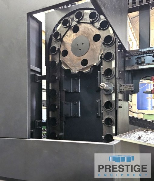 5.12" Doosan DBC-130LII, X-157", Y-98", Z-78", W-27.5",86" x 78" R.Tab, 2.5K RPM, C.T.S, 60ATC, Fanuc 31iB, 2018, #43032
