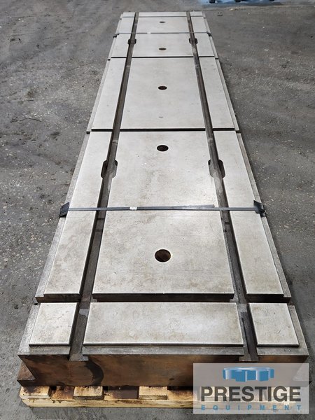 T-Slotted Floor Plates 30" W x 120" L  x 10.5" H, Cast Iron, (2) T-Slots, (4) Cross Slots #31796