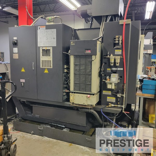 Okuma Genos M560-V, X-41", Y-22", OSP-300M, 32 ATC, Part/Tool Probe, 4th Axis Table, Chip Blaser, 2015, #43983