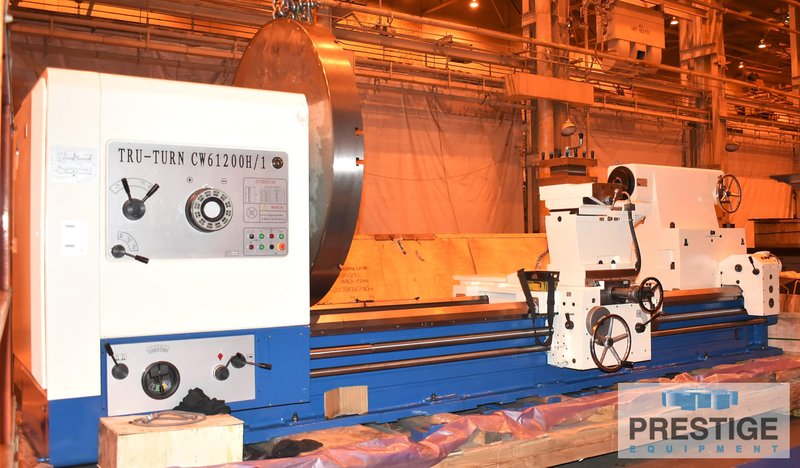80" x 118" Tru-Turn, 2040/3M, 64" Over C/S, 315 RPM, 15 Ton Cap, Steady Rests, Inch/Metric Thread, 40 HP, 2023, #43316