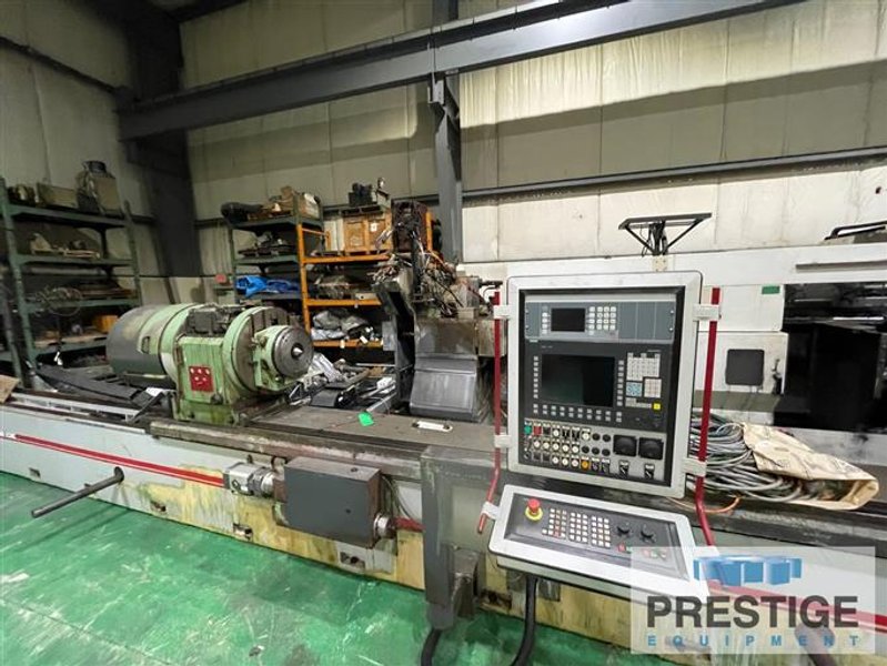 AZ Spa 39" x 200" CNC Crankshaft Grinder, CG500/3  Gauging, Scales, Balancing, Siemens 840D, #32038