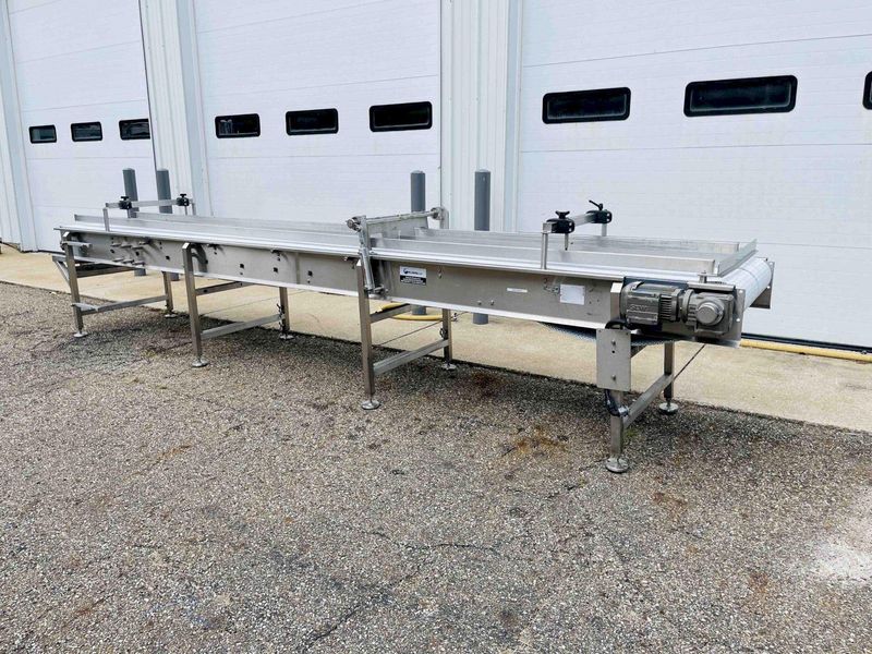 KleenLine 14.5ft Dual Belt Stainless Steel Flat Conveyor