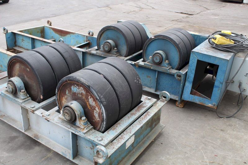 120 TON SET OF JOE FULLER TANK TURNING ROLL: STOCK #72277