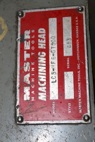 7.5 HP MASTER MACHINE TOOLS MILL HEAD W/ CROSS SLIDE TABLE: STOCK #68686