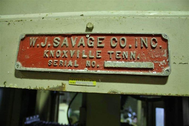W J SAVAGE HEAVY DUTY CUTOFF SAW: STOCK #5745