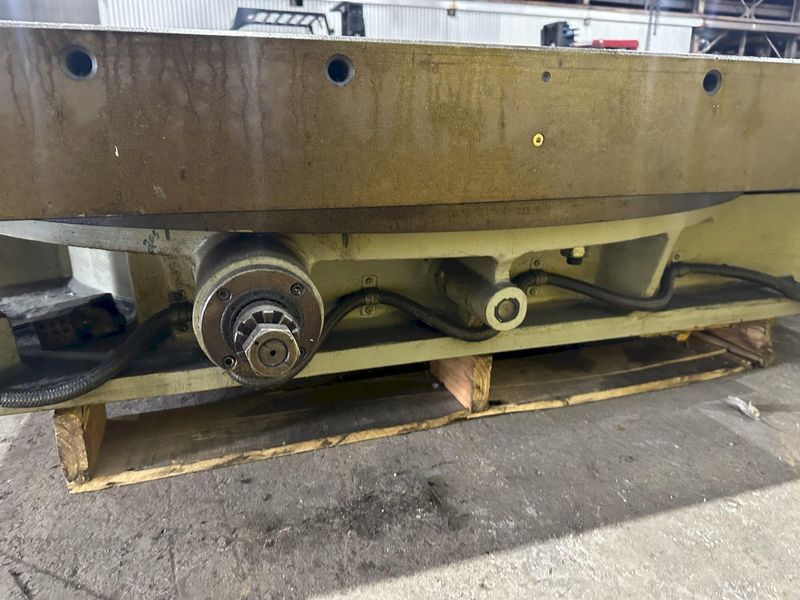 60" X 60" SHIBAURA MODEL #BFT-13CW2 T-SLOTTED ELECTRIC POWERED ROTARY TABLE: STOCK #19526