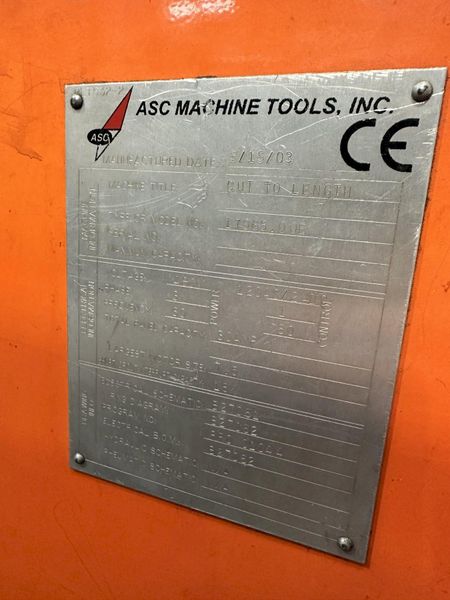 48" ASC SLITTING & CUT-TO-LENGTH (SLEAR) LINE WITH AMS CONTROLS: STOCK #19200