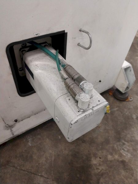 1,100 LB X 16" GSW MODEL #MHM0.5/1250SO SERVO MOTORIZED COIL REEL UNCOILER, NEW 1996: STOCK 1298