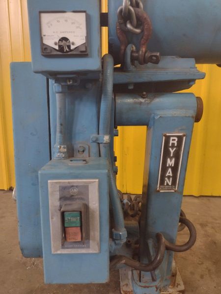 7.5 HP RYMAN ENGINEERING MODEL #712L LATHE TOOL POST GRINDER ABRASIVE BELT GRINDING HEAD: STOCK