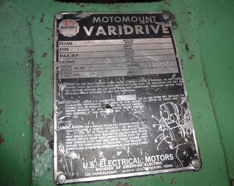5/16" Shuster 2A4V Wire Straighten & Cut Off Machine