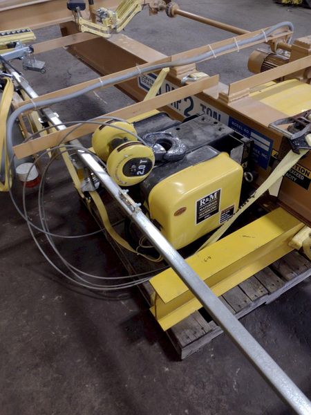 2 TON X 13' CONTRX CRANES / R&M HOIST UNDERSLUNG BRIDGE CRANE: STOCK #16541
