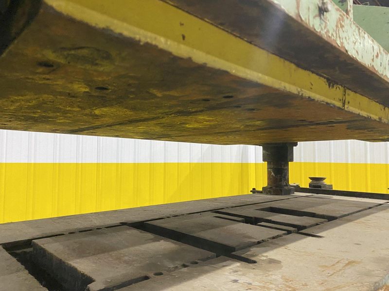 50 TON X 38" X 60" ASC / BENCHMASTER  MODEL #50-4-3860-2-12 4-POST CUTOFF PRESS: STOCK #19939