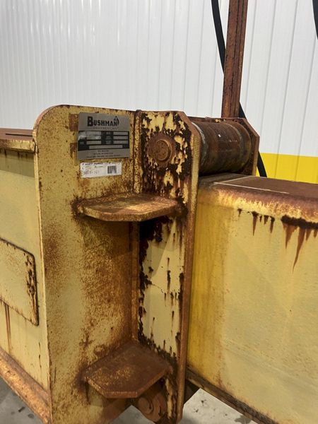 53 TON (107,500 LBS) BUSHMAN MODEL #MT420 TELESCOPING MAGNETIC LIFTING SPREADER BEAM  W/ OHIO MA