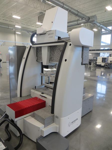 Leitz PMM-Xi 8.10.6 Fixed Bridge/Moving Table Coordinate Measuring Machine (CMM), B4s Controller, 10-Station Stylus Rack, Grid Plate, Rotary Table