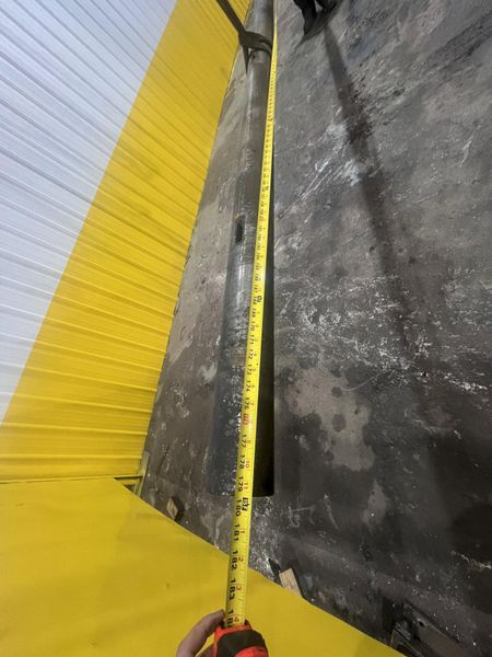 4" DIAMETER X 15' LONG BORING BAR WITH MORSE TAPER: STOCK #20648