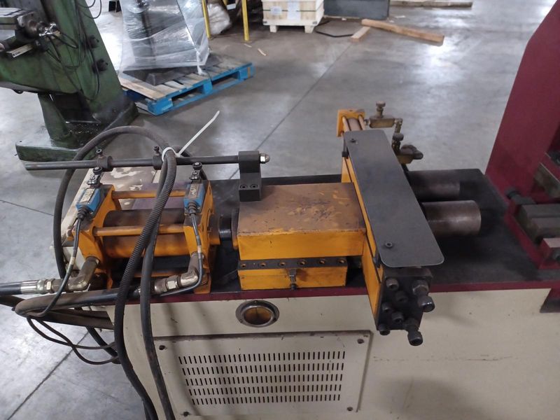 YLM CR C38A Tube End Former with 6" Stroke and Misc Dies