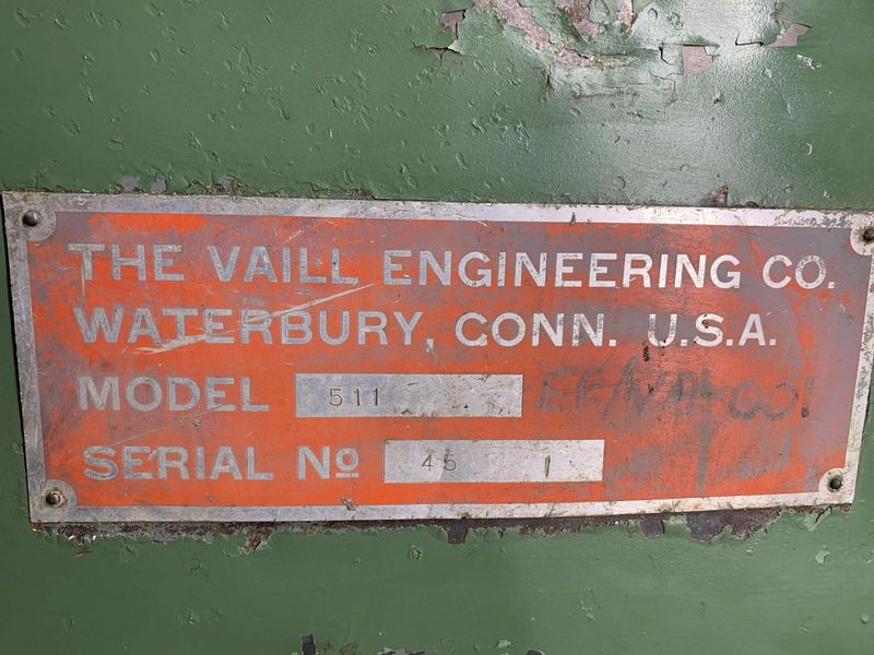 Vaill Model 511 Rotary High Production  Tube End Forming Machine