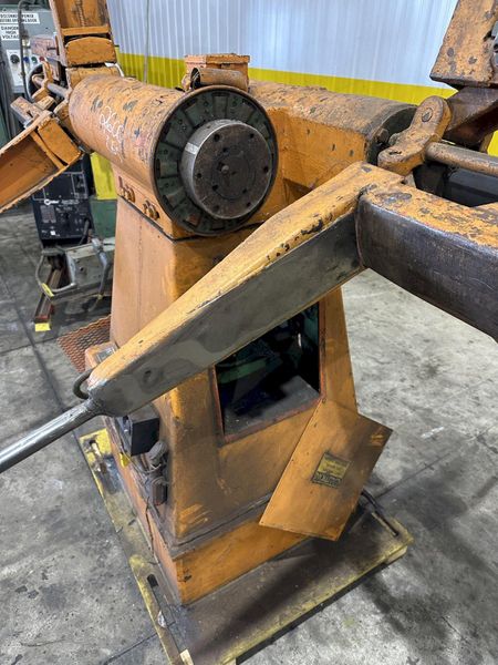 2500 LBS X 24" COOPER WEYMOUTH DOUBLE END PULL-OFF COIL REEL UNCOILER: STOCK #22620