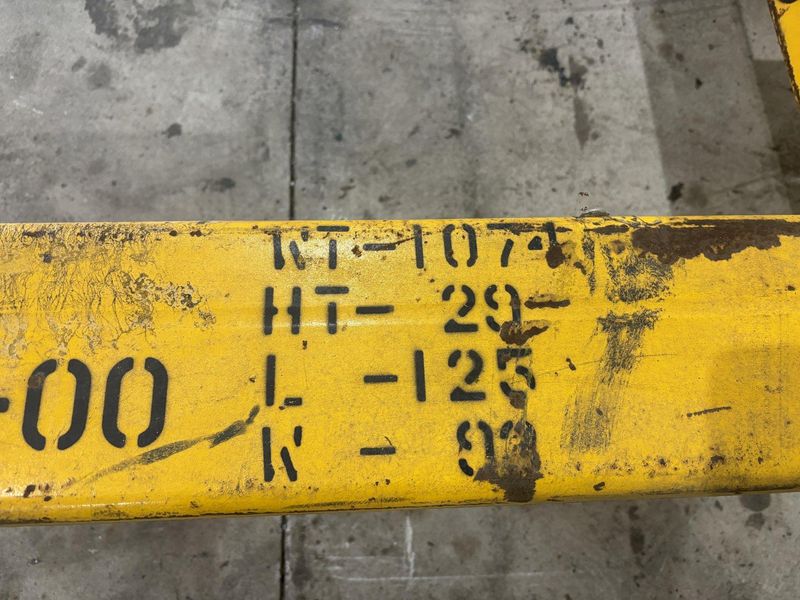 8,000 LBS X 10' X 8' LETELLIER 4-ARM SPREADER BAR LIFT BEAM WITH CENTERING ADJUSTMENT: STOCK #21