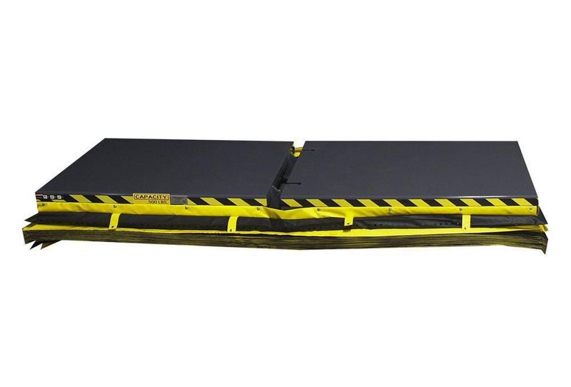 2,000 LBS UNI-CRAFT PASS THROUGH  DUAL SIDED UPENDER WITH ROLLERS : STOCK #21936