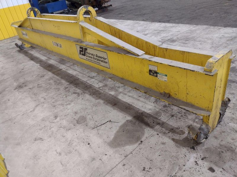 50 TON X 20' BUSHMAN MODEL #413 LOAD BEAM CRANE  LIFT  SPREADER BAR: STOCK #21347
