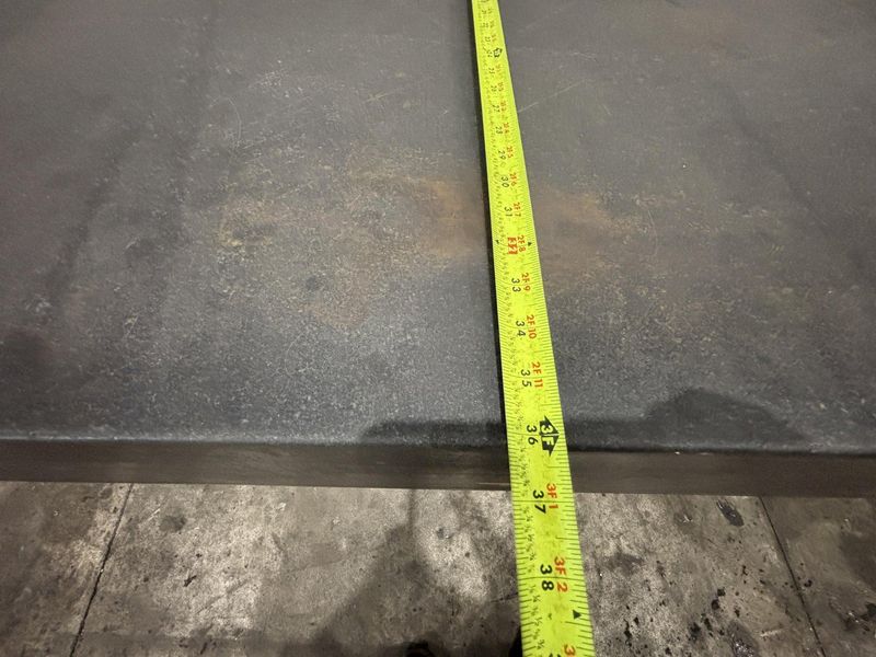 36" X 72" X 9" THICK BLACK GRANITE SURFACE PLATE WITH STAND: STOCK #23490