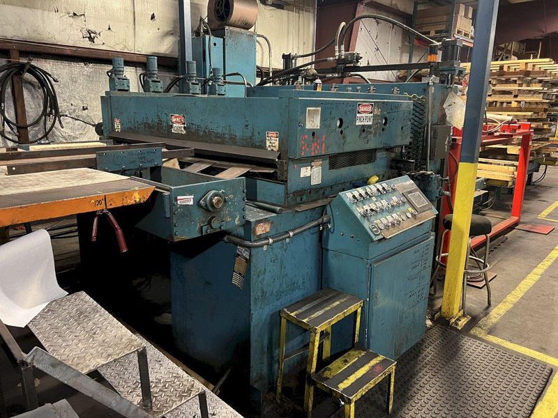 72" X .135" RBI (RED BUD INDUSTRIES) MODEL #SM6-72 AUTOMATIC CUT-TO-LENGTH (CTL) BLANKING LINE: