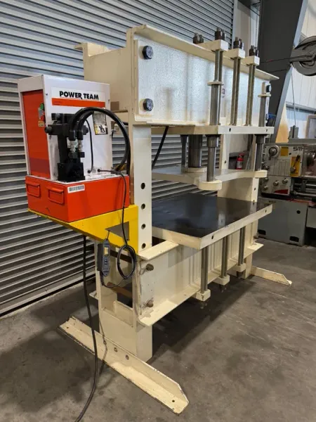 POWER TEAM 150 Ton Hydraulic H Frame Press 3 H.P. USA #7704